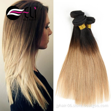 27# blond Wholesale Price Ombre Color 1b27 Peruvian Straight Hair In China
